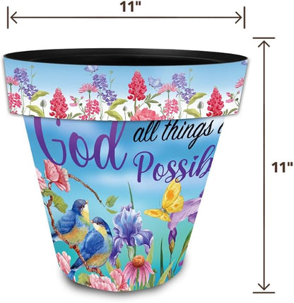 Briarwood Lane with God Medium Planter
