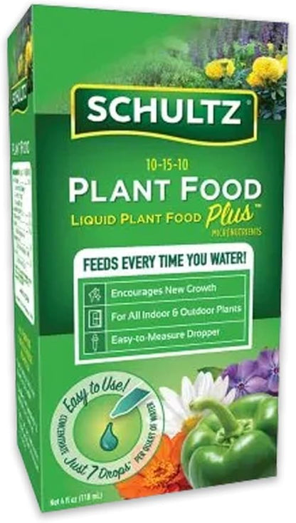 Schultz All Purpose Liquid Plant Food 10-15-10, 4 oz (2 Pack)