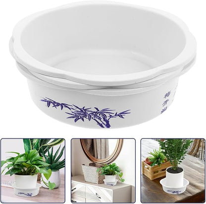 STOBAZA 3pcs Water Planter Hydroponic Pot Round Pot Lotus Bowl Water Lily Plant s for Indoor and Outdoor Plants