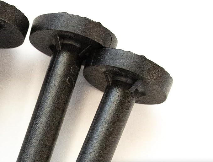 8" Plastic Stake KIT (9-Pack) (Black)