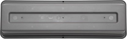 Bloem Dura Cotta Window Box Planter: 24" - Charcoal - with Tray, Weatherproof Resin Box, Removable Tray for Indoor & Outdoor Use, Gardening, 3 Gallon Capacity