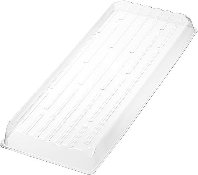 Kingrol 16 Pack Rectangular Plant Drip Trays, Clear Plant Saucers for Indoors, Thick Plastic Window Sill Plant Trays for Flower Pot Planter