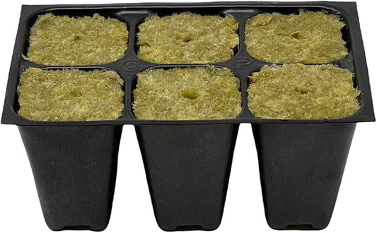 The Hydroponic City Seed Starter Tray, 720 Cells (120 Trays - 6 Cells Per Tray) + Plant Stakes