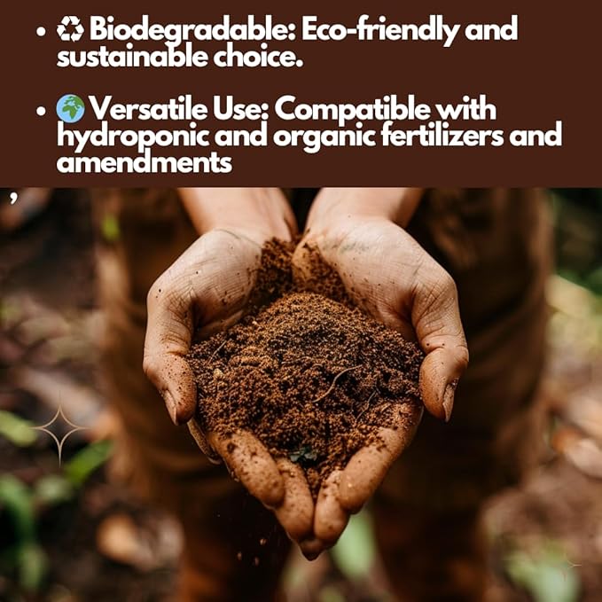 Greenstone Kiss Coco Coir Soil 100% - Low EC, RHP Certified Premium Soilless Media Alternative (50 Liters / 1.77 Cu Ft)