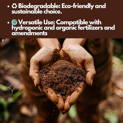 Greenstone Kiss Coco Coir Soil 100% - Low EC, RHP Certified Premium Soilless Media Alternative (50 Liters / 1.77 Cu Ft)