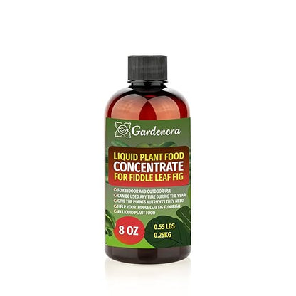 Gardenera Plant Growth Superfood for Fiddle Leaf FIG with 18 Vitamins & Minerals - Organic Plant Food Fertilizer - Micro-Fungi and Bio-Organisms for Fiddle Leaf Fig Care & Growth Enhancement - 8oz