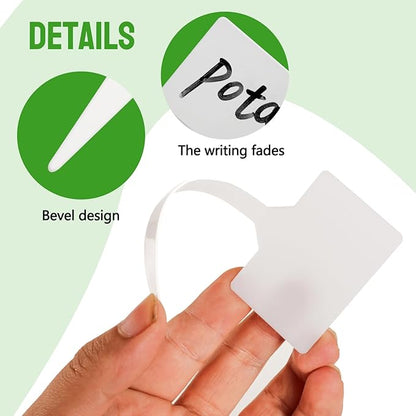 50Pcs Plant Labels,5 Inch 50 Pack Outdoor Tags Thick Garden Labels, Waterproof Durable Nursery Garden Markers, Strong Large Plant Markers for Vegetable Plants, Fruits, Flowers, Vine