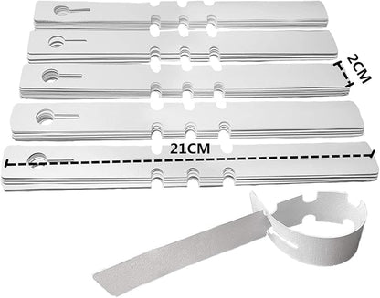 Kecoya 200pcs Plastic Plant Labels, Waterproof Plant Tree Tags and Labels, Wrap Around Plant Label Tags, Adjustbale Hanging Plant Tag and Labels.（White）
