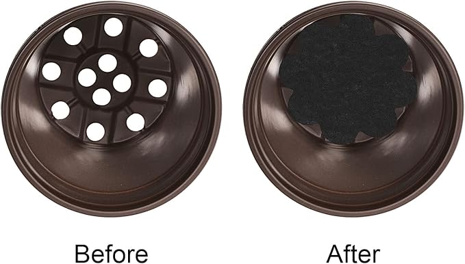 PATIKIL 5 Inch Plant Pot Hole Pad, 30 Pack Non-Woven Fabric Flower Shape Bonsai Bottom Soil Mat, Black