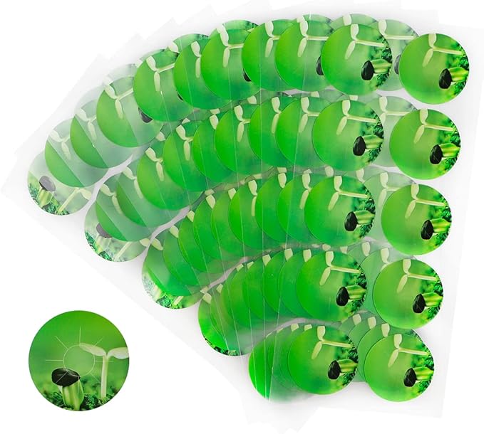 100pcs Seed Pot Labels Stickers, Round Peel and Stick Hydroponic Tags Garden Label Plant Grow Basket Label for Mark Plants and Understand Plant Growth