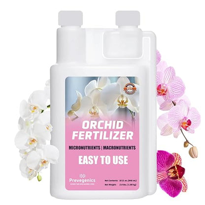 Orchid Fertilizer - Indoor Plant Fertilizer for Orchids Indoors & Outdoors, Indoor Plant Food with Micronutrients for Vibrant Blooms and Strong Root