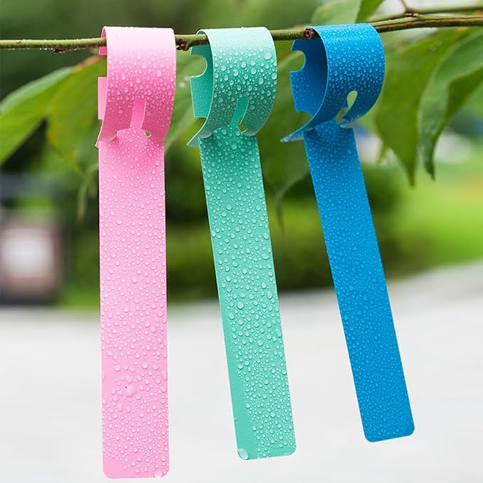 240 Pack Plant Labels Plastic Tree Tags Wrap Ties Hang Tags Tree Marker Blank Labeling Tags for Labeling Trees Bushes Dahlias Stem Clumps Garden Starts Identify Vegetables Potted Plants