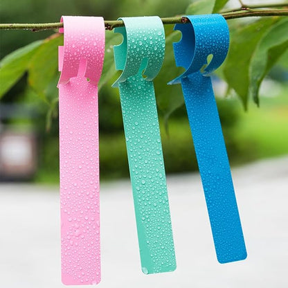 240 Pack Plant Labels Plastic Tree Tags Wrap Ties Hang Tags Tree Marker Blank Labeling Tags for Labeling Trees Bushes Dahlias Stem Clumps Garden Starts Identify Vegetables Potted Plants