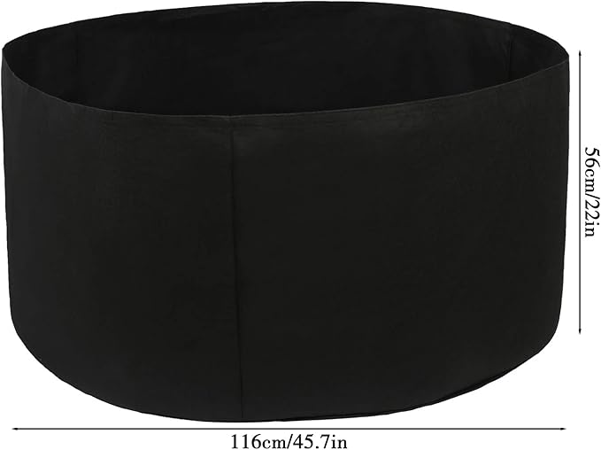 Firlar 2 Pack Raised Garden Bed, Fabric Raised Planting Bed, 100 Gallon Breathable Garden Grow Bags Round Planter Box for Herb, Flowers and Vegetables, 38 x 20 inch