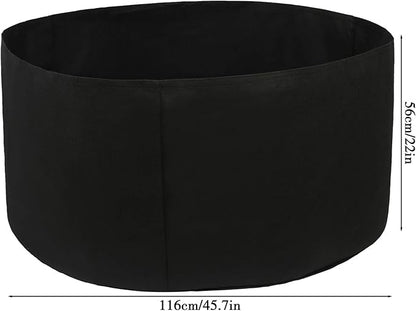 Firlar 2 Pack Raised Garden Bed, Fabric Raised Planting Bed, 100 Gallon Breathable Garden Grow Bags Round Planter Box for Herb, Flowers and Vegetables, 38 x 20 inch