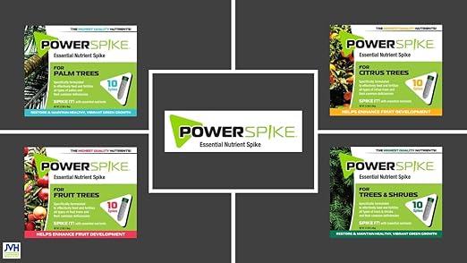 Power Spike for EVERGREENS, Fertilizer Spike. Essential Nutrient Spike Fortified with Iron to Feed All Types of evergreens and Address Common Deficiencies (20 Spikes - 6.4 lbs) (20)
