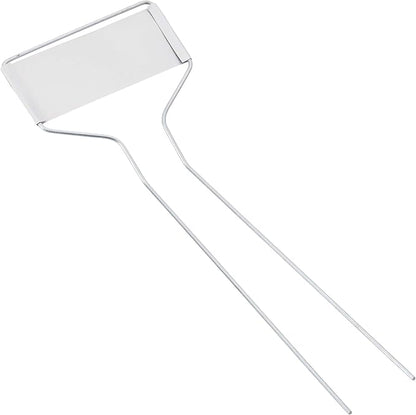 Bosmere Zinc Plant Markers for Vegetables, Herbs, Seedlings, Flowers, Large-Faced Metal Plant Markers with Carbon Pencil Included, 10 Inches High (Pack of 20)