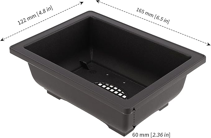 MANCHAP 24 PCS 6.5 Inch Plastic Bonsai Training Pots, Rectangular Bonsai Tree Planter Pot for Garden, Yard, Office, Home Decorative