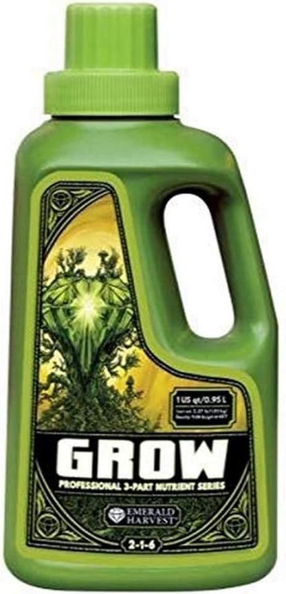 Emerald Harvest 723870 Grow Quart/0.95 Liter (12/Cs) fertilizers, 0.95 L, Natural