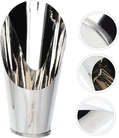Stainless Steel Bucket Shovel Bonsai Soil Scoop Plastic Soil Scoops for Garden Fertilizer Feed Scooper Small Soil Scoops Gardening Supplies Potted Scoops for Stainless Steel