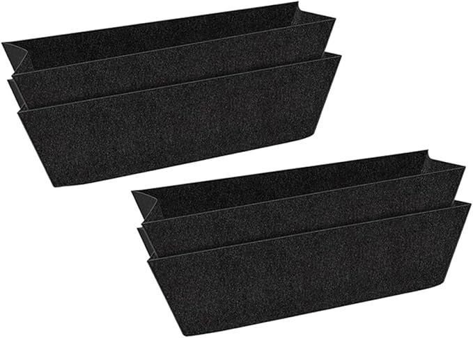 SUPVOX Hanging Planter Liner Felt Basket Inserts Non-Woven Fabric Pot Liner for Balcony Garden Plant Supplies 22X8X7 Inches