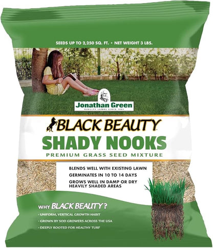 Jonathan Green (11957) Black Beauty Shady Nooks Grass Seed - Cool Season Lawn Seed (3 lb)