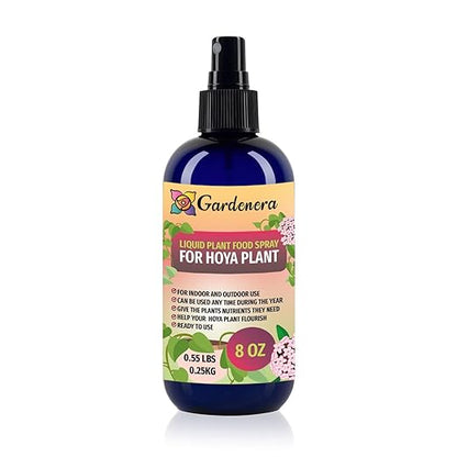 Gardenera Professional Hoya Superfood Spray Mist for Home Gardening | Micro-Fungi Enriched Fertilizer Mist for Healthy Leaves & Growth | 18 Essential Vitamins & Minerals for Hoya Plants - 8oz