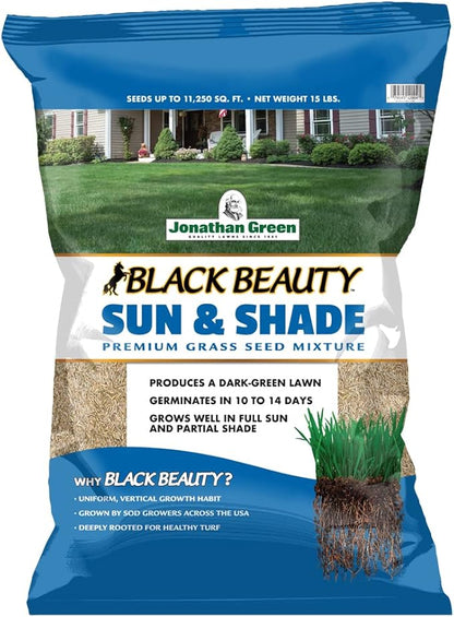 Jonathan Green (12004) Black Beauty Sun & Shade Grass Seed - Cool Season Lawn Seed (15 lb)
