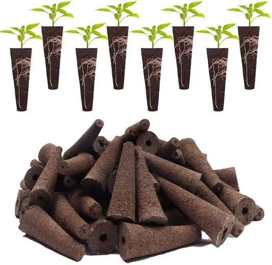 YBB 100PCS Grow Sponges, Hydroponic Seed Starter Pods Sponges Compatible with Aerogarden, Rapid Rooter Starter Plugs for Hydroponic Indoor Garden System