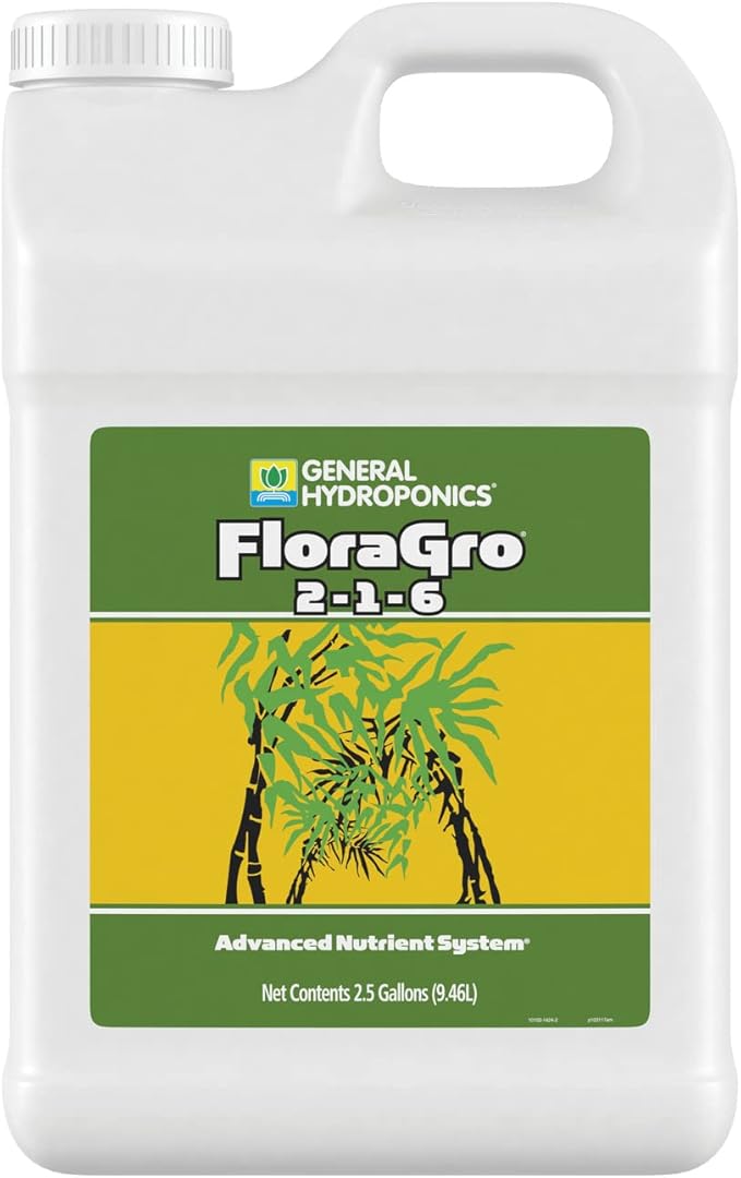 General Hydroponics FloraGro, 2.5-Gallon