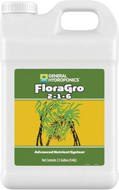 General Hydroponics FloraGro, 2.5-Gallon