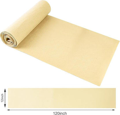 12x120 Inch Fabric Planter Liner Roll Non Woven Plant Felt Liner Roll Beige Coco Liners Roll Alternative Coconut Basket Liner Roll Replacement Easy to Cut for Planter Hanging Flower Basket Window Box