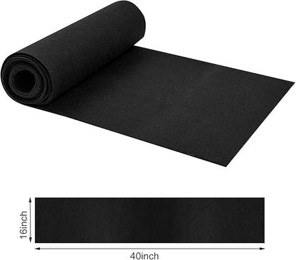 Coco Bamboo 16x40 Inch Fabric Black Felt Planter Liner Alternatives for Planter, Hanging Basket and Window Box