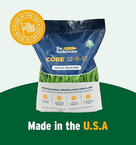 The Andersons Core 12-8-12 Professional-Grade Quick-Release Lawn Fertilizer - 45 lbs. Covers up to12,500 sqft.
