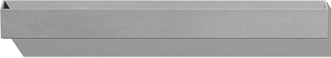 Veradek Forma Series Trough Hanging Planter - Rectangular Planter for Window Sill/Wall Decor | Made from Plastic-Stone Material | Modern Décor for Succulents, Indoor Small Plants