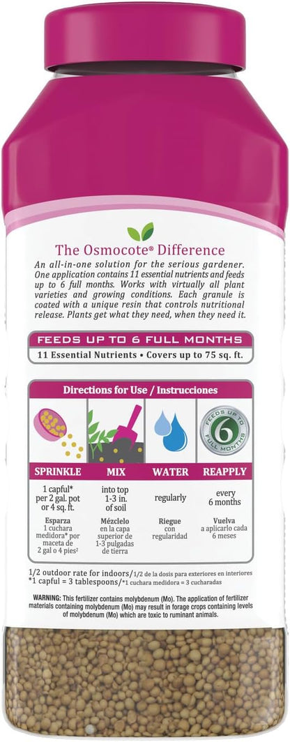 Osmocote Smart-Release Plant Food Plus Outdoor & Indoor1 - Granular, Continuous Release Plant Fertilizer with 11 Essential Nutrients, 2 lbs.