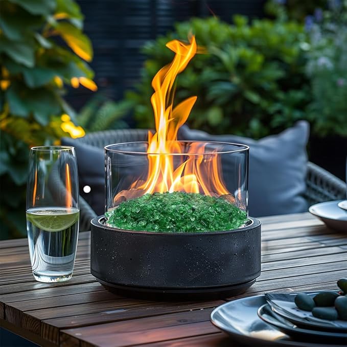 HappyFiller 1.3 LB Crushed Glass Sand Broken Fire Glass Pieces Crush Terrarium Rocks Stones for Fire Pit,Crafts,Resin Arts,Succulents,Vase Fillers,Candle Holder Filler,Light Green