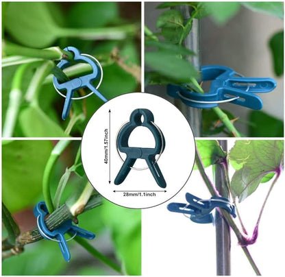 Garden Trellis Support Kit - Plant Clips & Stake Connectors, 7/16" Stake Extensions & Pipe Fixings