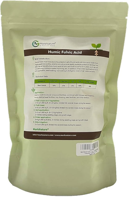 MarkNature Premium Organic Humic Fulvic Acid Granular Extract with Potassium and Exceptional Hard Water Solubility (10 pounds)