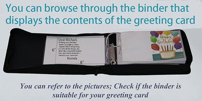 greeting card organizer binder and birthday card holder book,christmas card photo album,binder for greeting cards with sleeves,Suitable for 5x7in, 4x6in, 3x5in cards holds 120 cards (green)