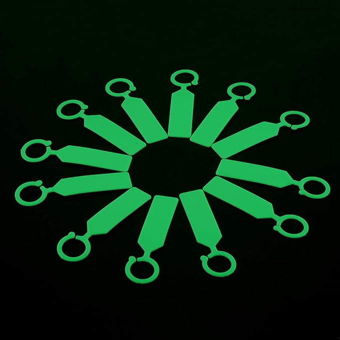 Plant Labels 100 Pcs Plastic Hanging Labels for Plant Tree Nursery Seedling Tags Stakes Markers Reusable(Green)