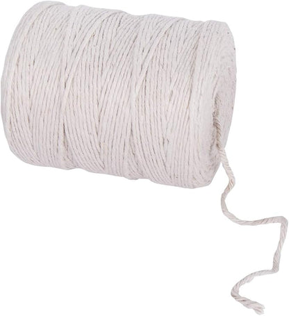 RAYHER Thread of Jute, 4-fold, 3,5 mm, Spool 280 m, Off-White, 1.35 x 1.35 x 1.55 cm