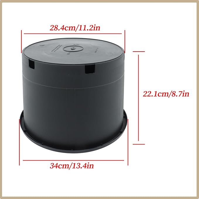 5 Gallon Black Nursery Pot, Durable Polypropylene Material, Drainage Holes, Wide Grip Rim, Ideal for Indoor or Outdoor Plants