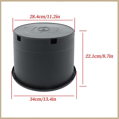 5 Gallon Black Nursery Pot, Durable Polypropylene Material, Drainage Holes, Wide Grip Rim, Ideal for Indoor or Outdoor Plants