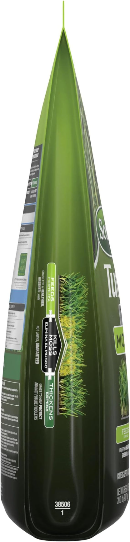 Scotts Turf Builder Triple Action for Moss Control, Moss Killer and Lawn Fertilizer, Covers Up to 4,000 sq. ft., 20 lbs.