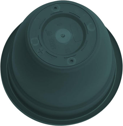 Bloem Ariana 20" Charleston Round Self-Watering Resin Planter Pot - Rolled Rim Indoor and Outdoor Gardening Planter