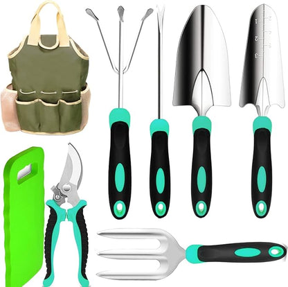 Gardening Tools - Garden Tools Stainless Steel Gardening Gifts for Women Shovel Trowel Fork Rake Gardening Gloves Perfect Gardening Gifts
