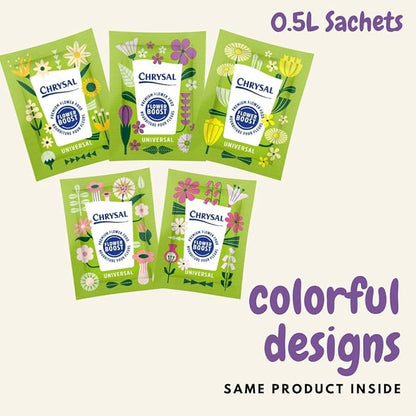 Chrysal Flower Boost – Clear Flower Food Packets for Flower Arrangements & Bouquets – Floral Supplies for Fresh Flowers – Fresh Flower Arrangements Supplies (5g - 400 Ct)