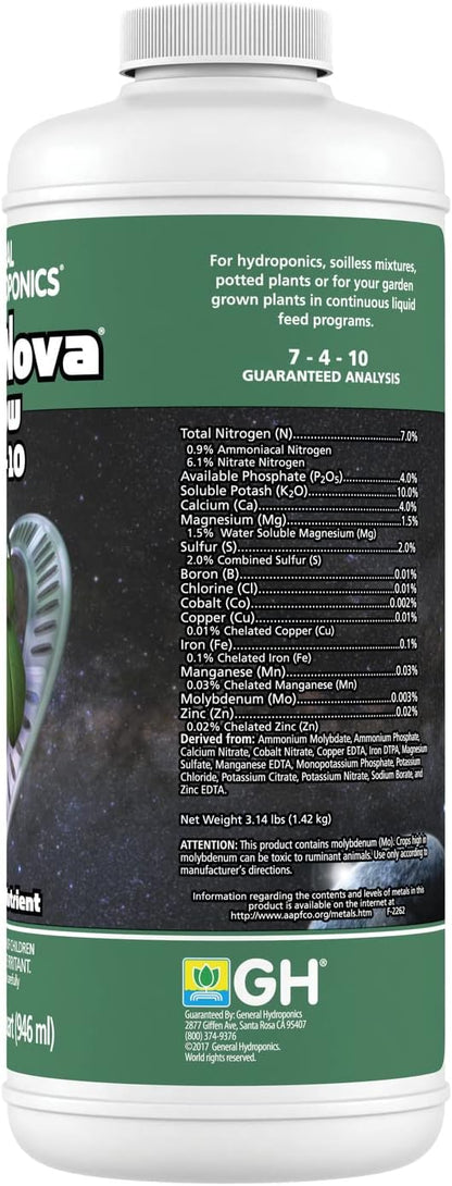 General Hydroponics GH1622 Fertilizer, 1 Quart
