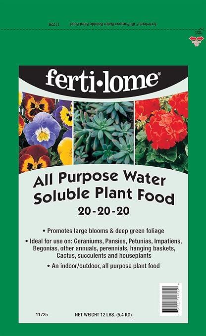 Fertilome (11725) All Purpose Water Soluble Plant Food 20-20-20 (12 lb.)